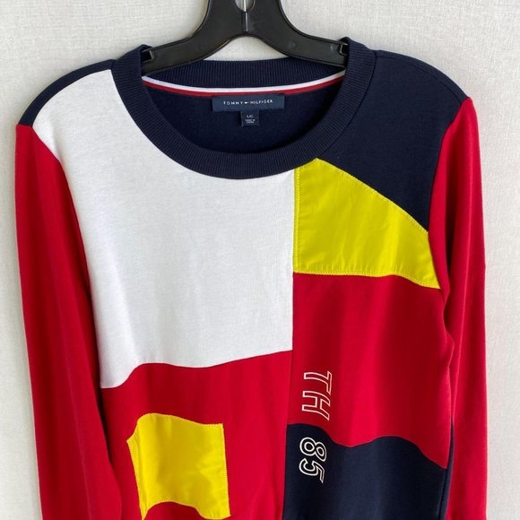 TOMMY HILFIGER Colorblock Long Tee - Picture 2 of 7